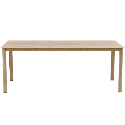 Mesa de comedor Harmony 200*88 cm aluminio efecto madera