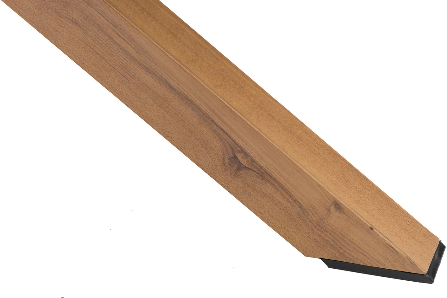 Mesa redonda Java Ø 120x75 cm aluminio efecto teca natural