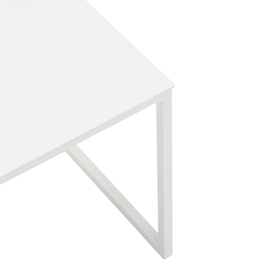 Mesa auxiliar Davis aluminio blanco