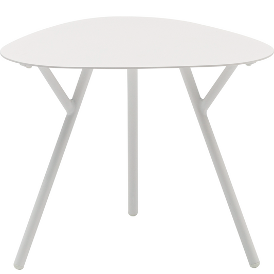 Mesa auxiliar Galt Ø 60 aluminio blanco