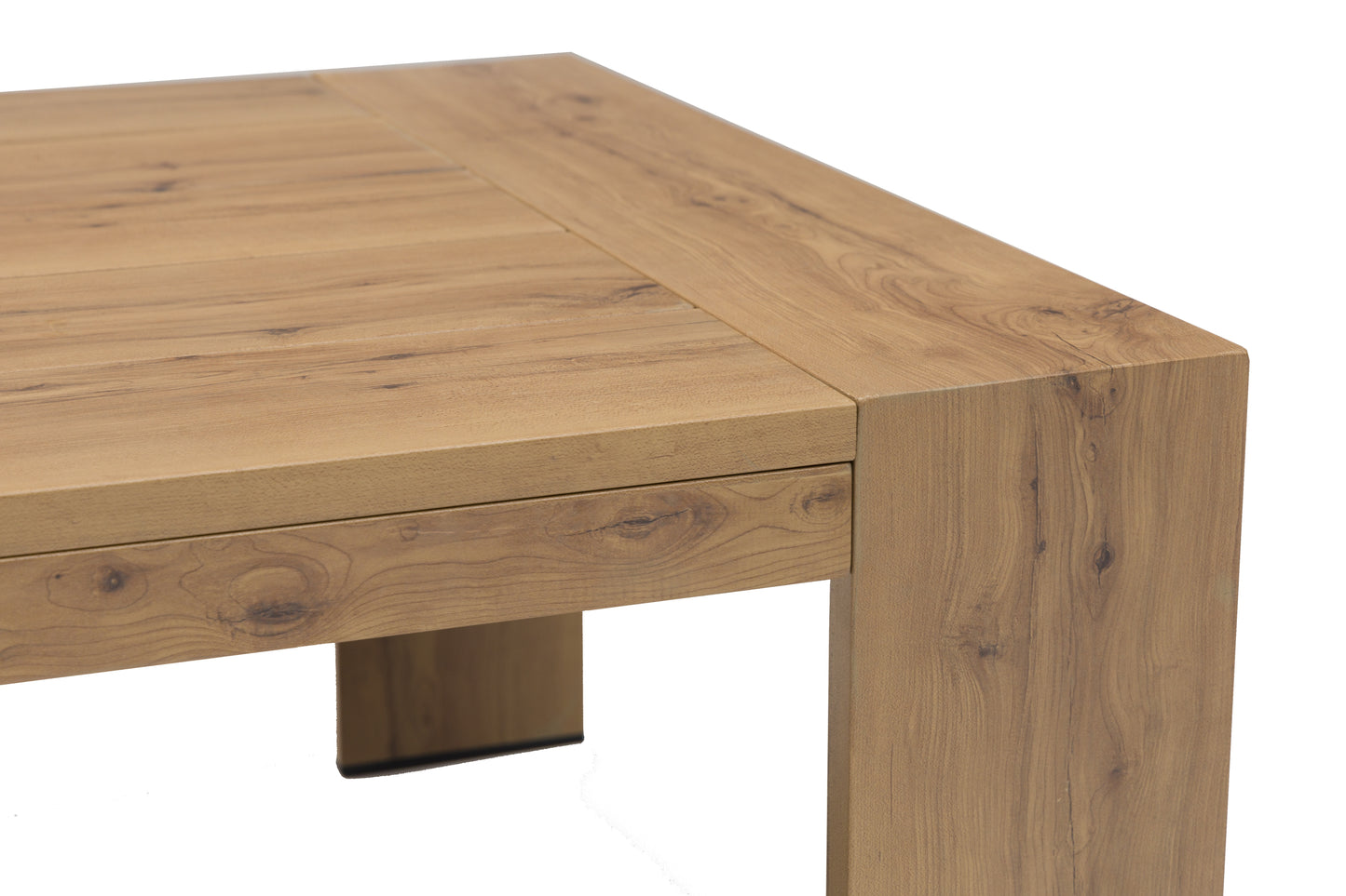 Mesa de centro Java 130x70x40 cm aluminio efecto teca natural