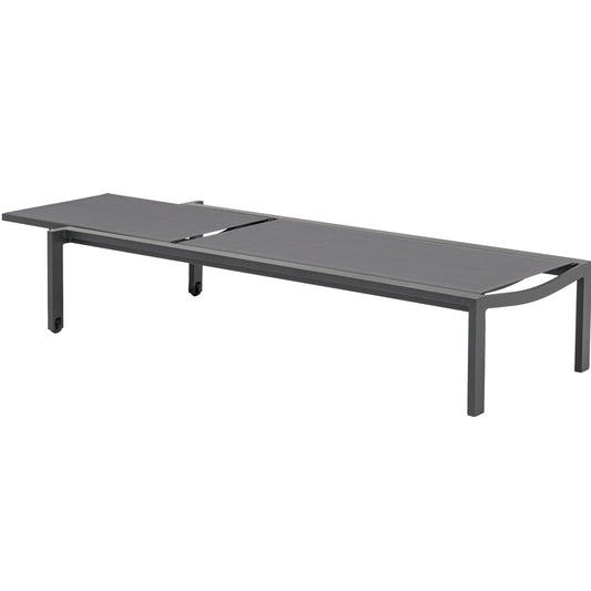 Tumbona Bangor aluminio antracita y textilene antracita