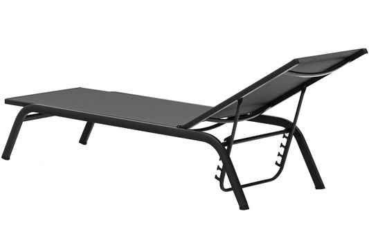 Tumbona Galt aluminio y textilene antracita