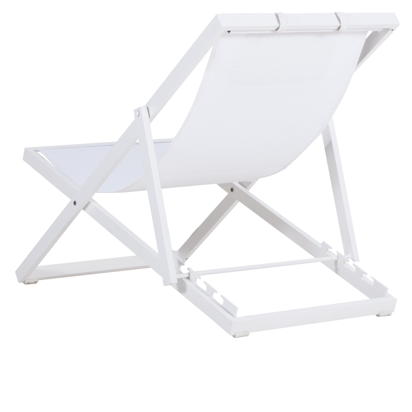 Tumbona Davis aluminio y textilene blanco