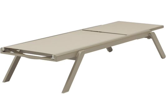 Tumbona Alameda aluminio taupe y textilene taupe