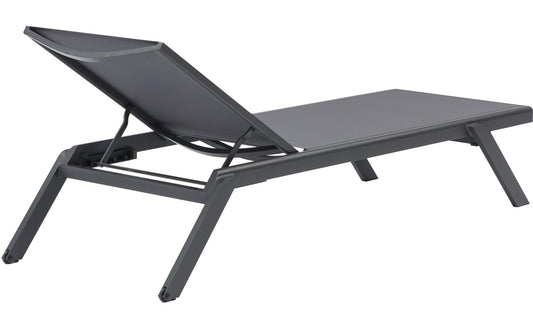 Tumbona Alameda aluminio antracita y textilene antracita