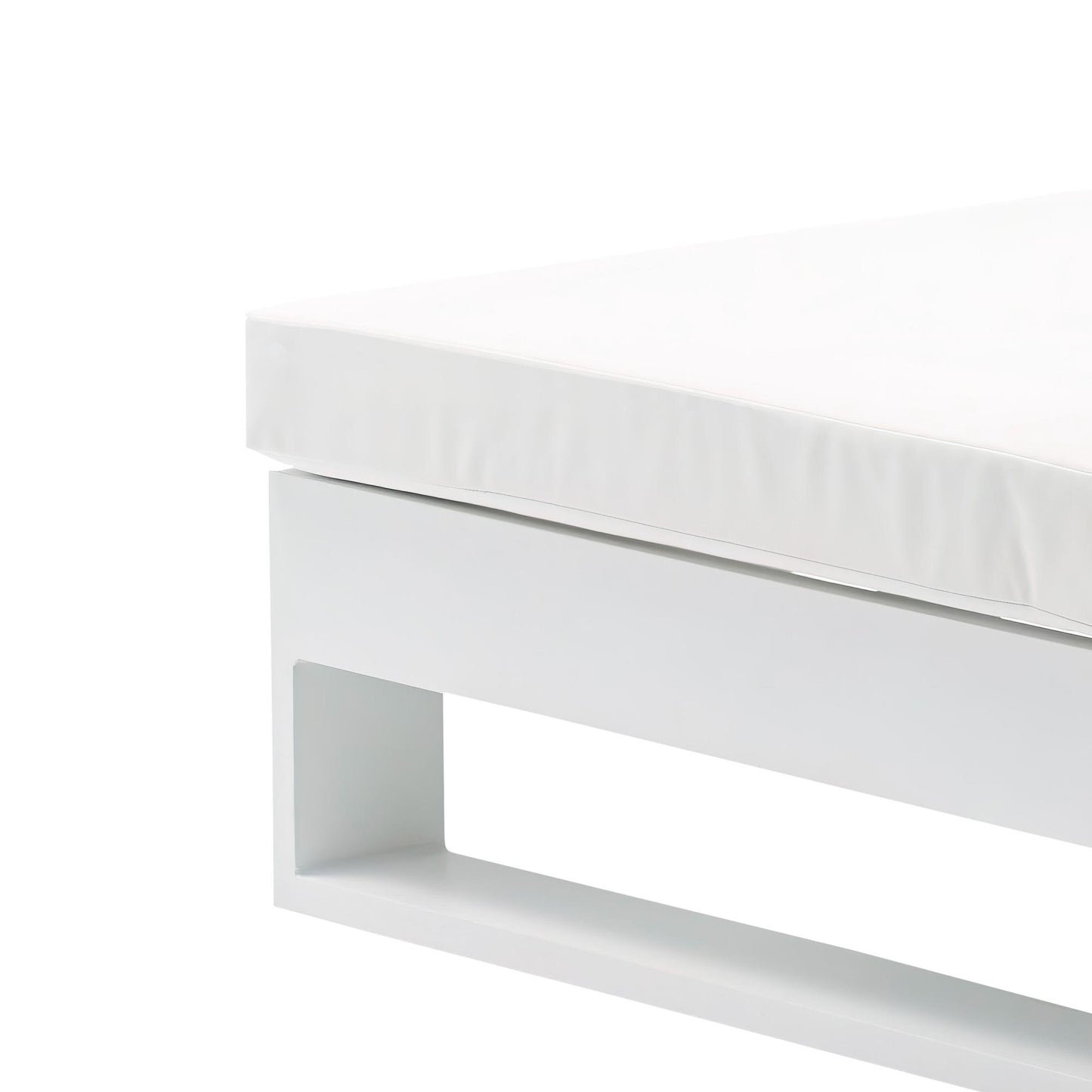 Daybed Niland aluminio blanco y tejido náutico blanco