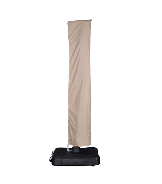 Sombrilla Igris rectangular 300x400 cm con pie lateral y base rellenable de 150 kg