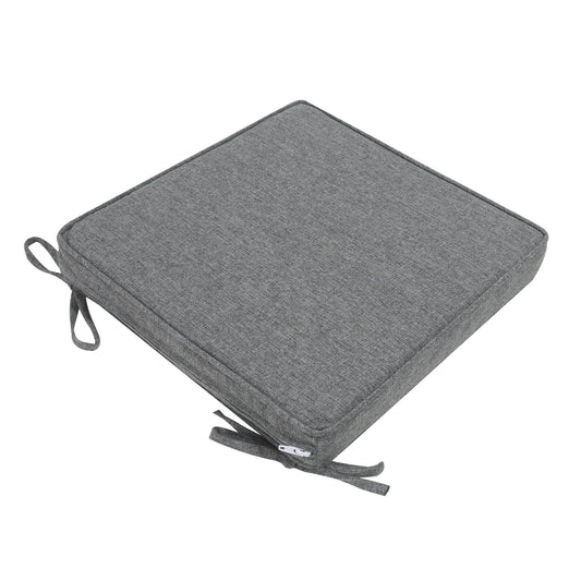 Cojín de asiento 36x36x5 cm color gris oscuro.