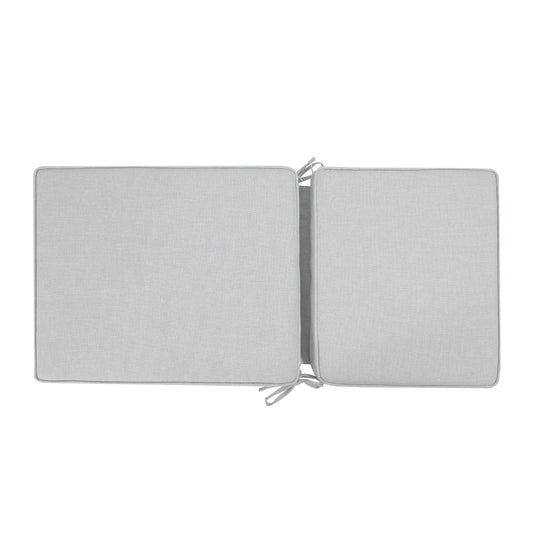 Cojín de asiento y respaldo 45x91x5 cm color gris claro