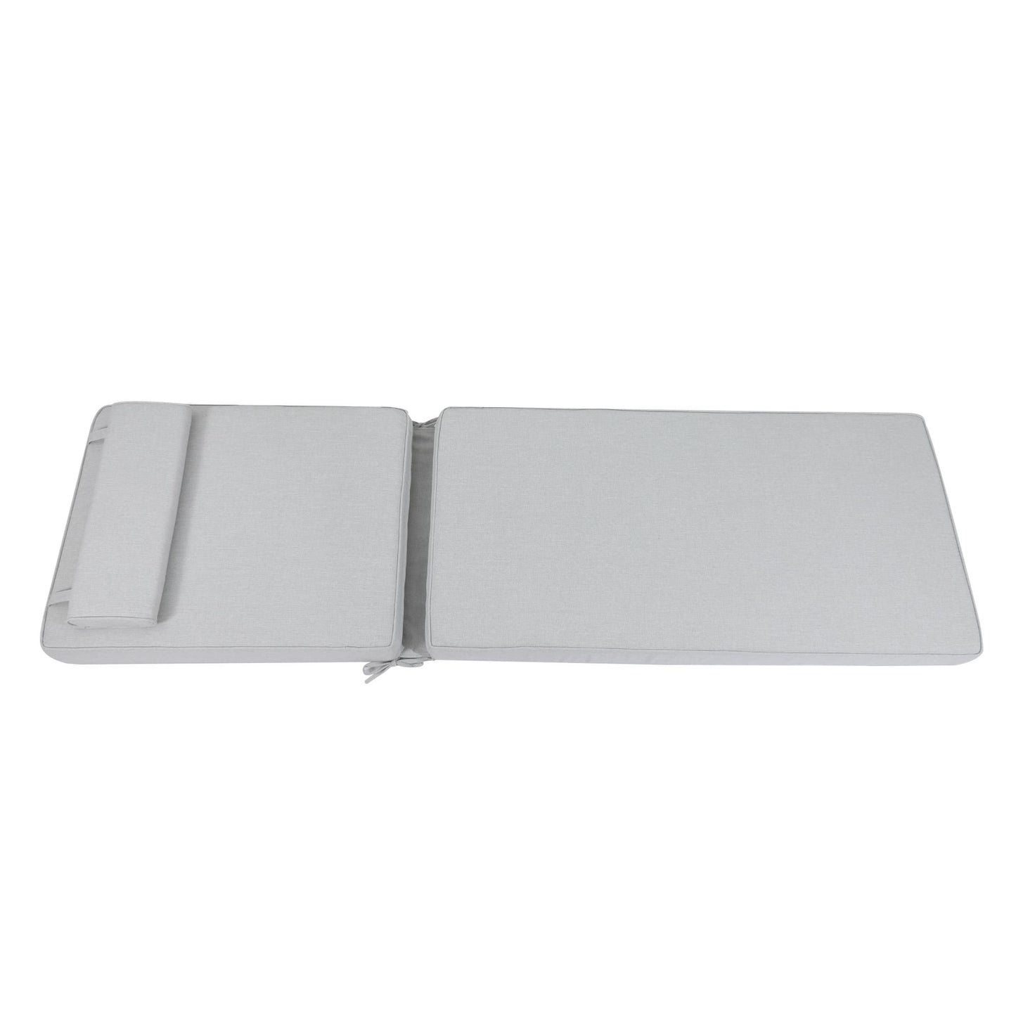 Cojín para tumbona Roxas 59x199x10 cm color gris claro
