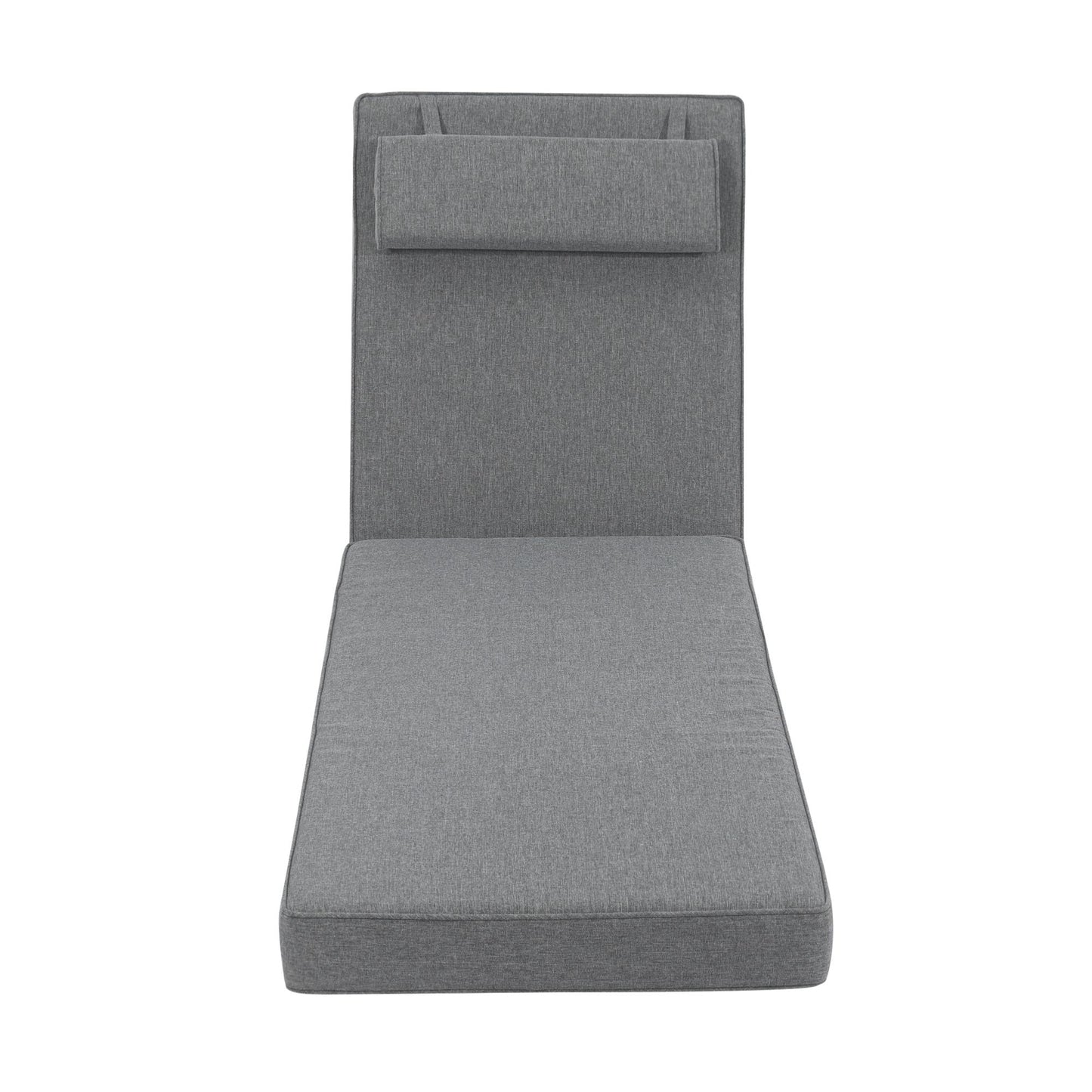 Cojín para tumbona Roxas 59x199x10 cm color gris oscuro