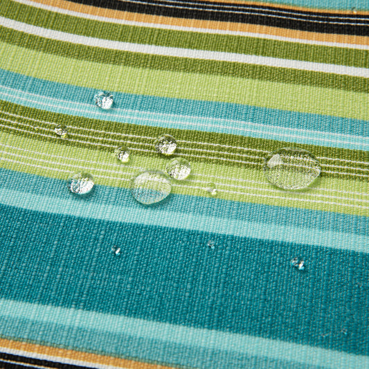 Cojín decorativo 45x45x12 cm multicolor rayas.