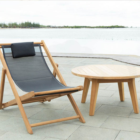 Tumbona relax Candon textilene negro