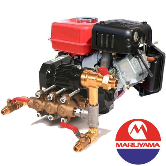 Carretilla sulfatadora Maruyama motor Honda 100L 40bar 15ltr/min 2 ruedas