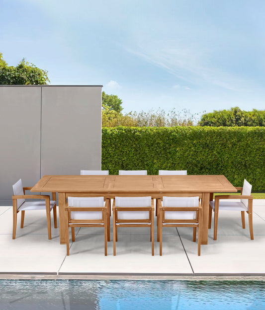 Mesa Teca extensible Candon 100x210/280 cm