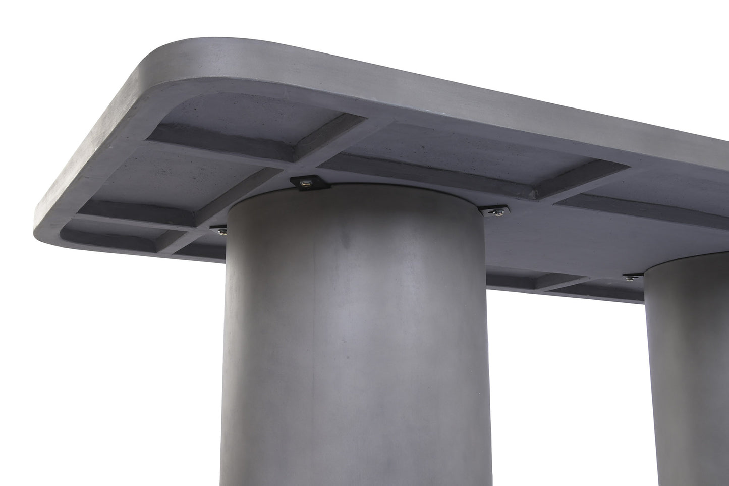 Mesa de Comedor Exterior Hormigón Gris 200x100 cm