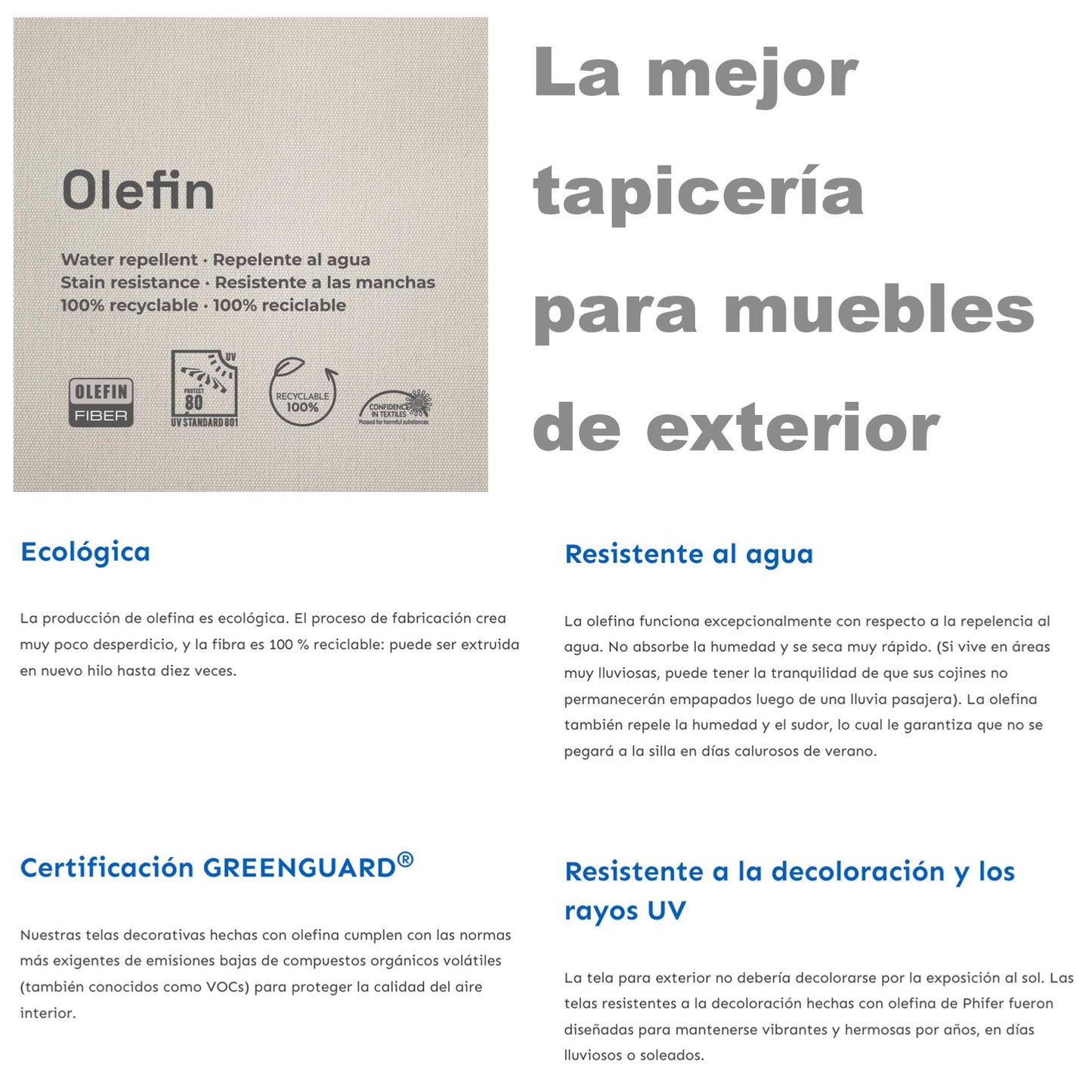 Sofá 2 plazas Walga aluminio blanco cojín gris claro