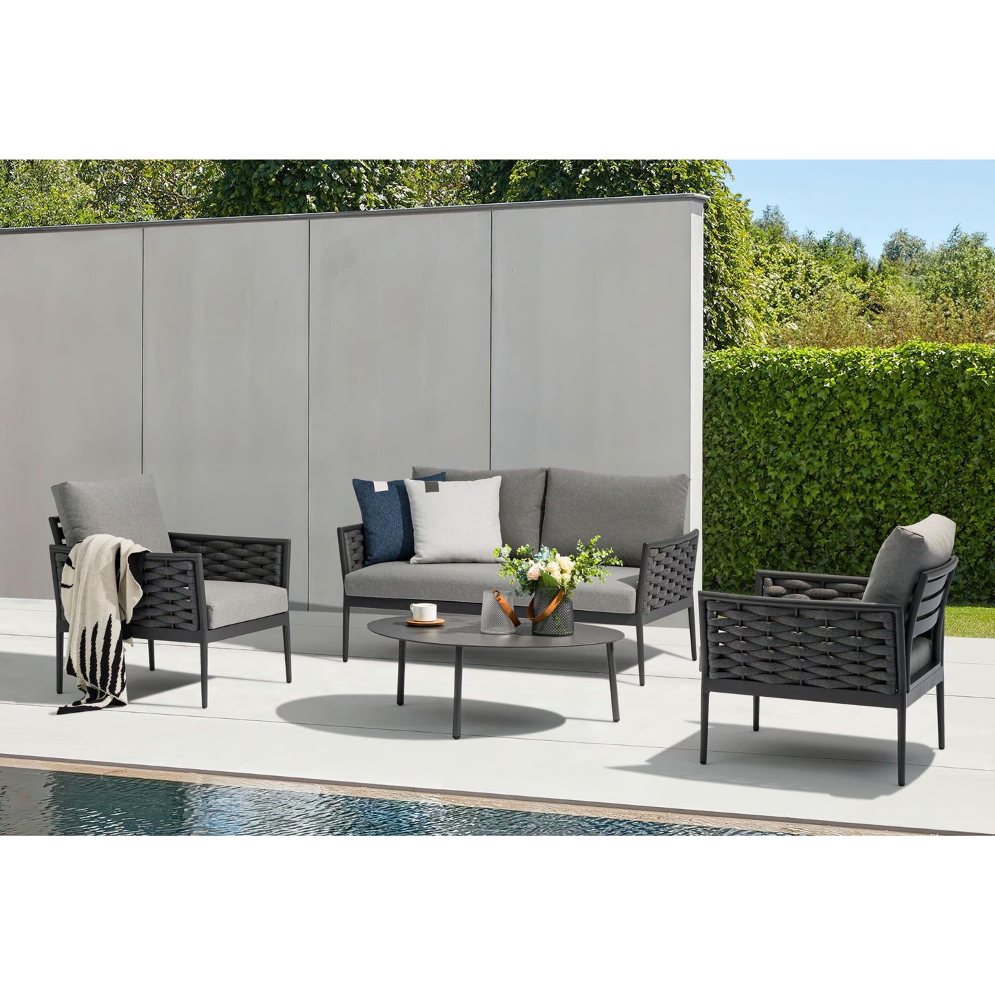 Mesa de centro Walga aluminio antracita