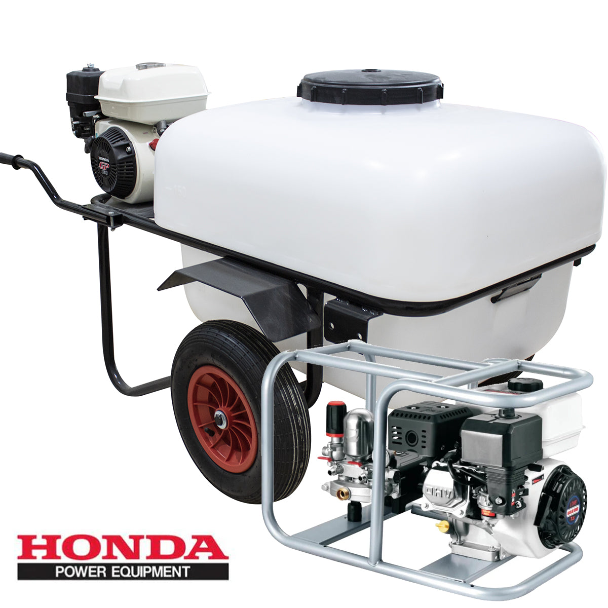 Carretilla sulfatadora 200L Motor Honda GX160 50bar 42ltr/min