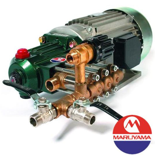 Carretilla sulfatadora Maruyama 100L motor Eléctrico Trifásico 40bar 30L. 2 ruedas