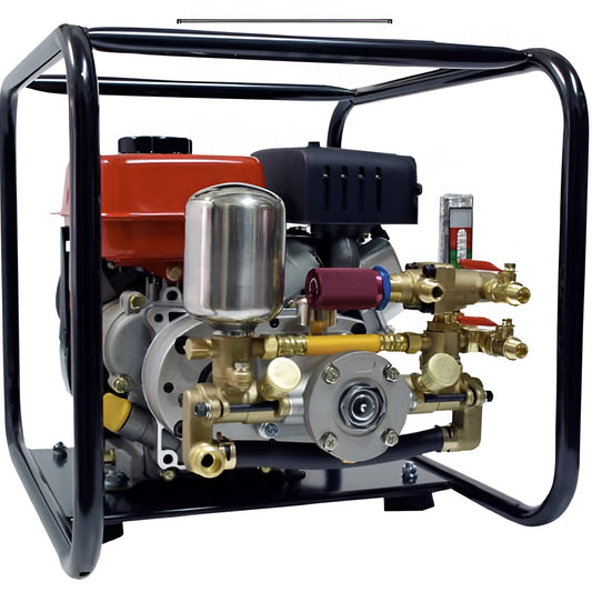 Carretilla sulfatadora motor Mitsubishi 60L 40bar 15ltr/min 2 ruedas