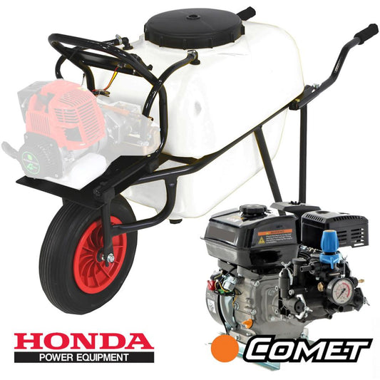 Carretilla fumigadora Comet motor Honda 100L 25bar 25ltr/min 1 rueda