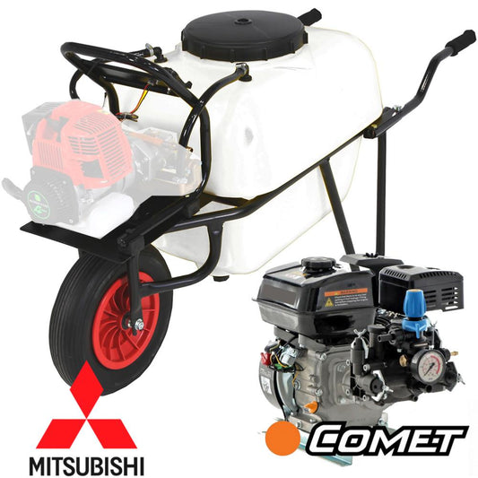 Carretilla fumigadora Comet motor Mitsubishi 100L 25bar 25ltr/min 1 rueda