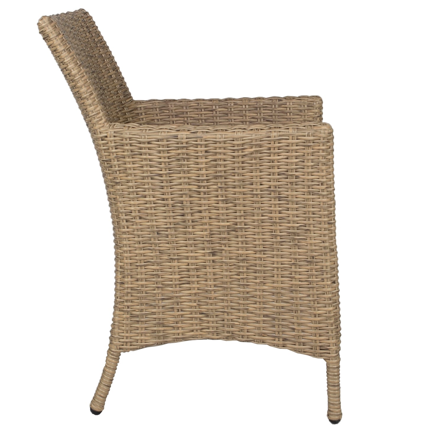 Sillón con brazos Trinity aluminio y rattan sintético