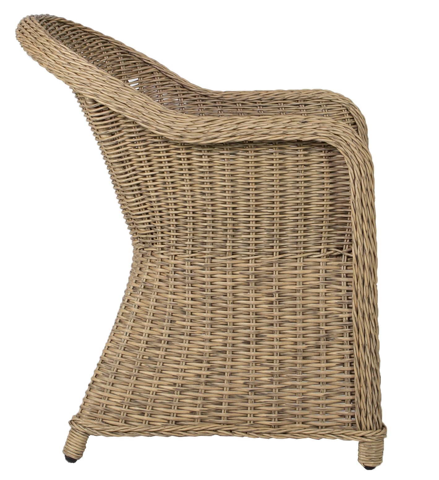 Sillón con brazos Córdoba aluminio y ratán sintético