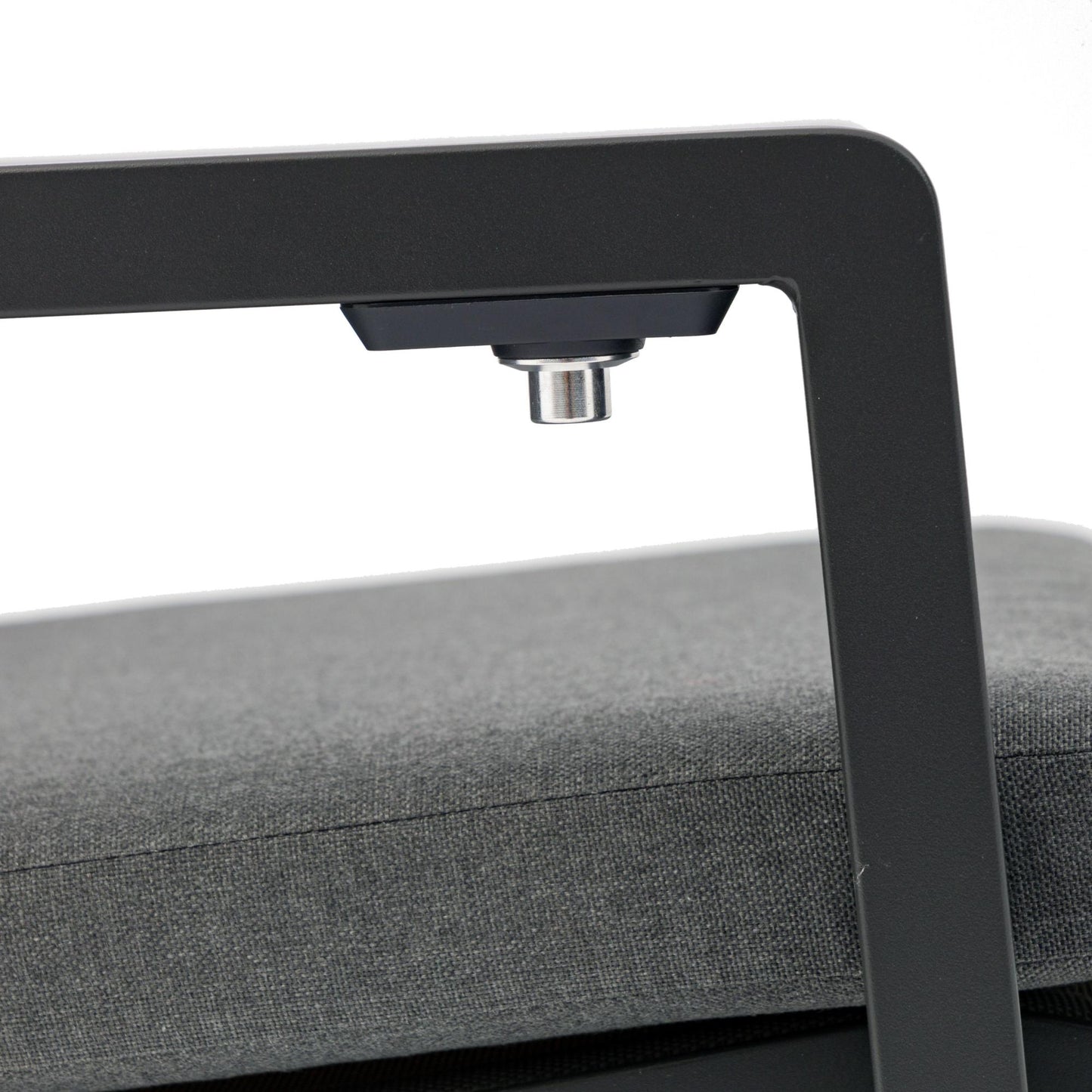 Sillón de comedor Albury aluminio antracita