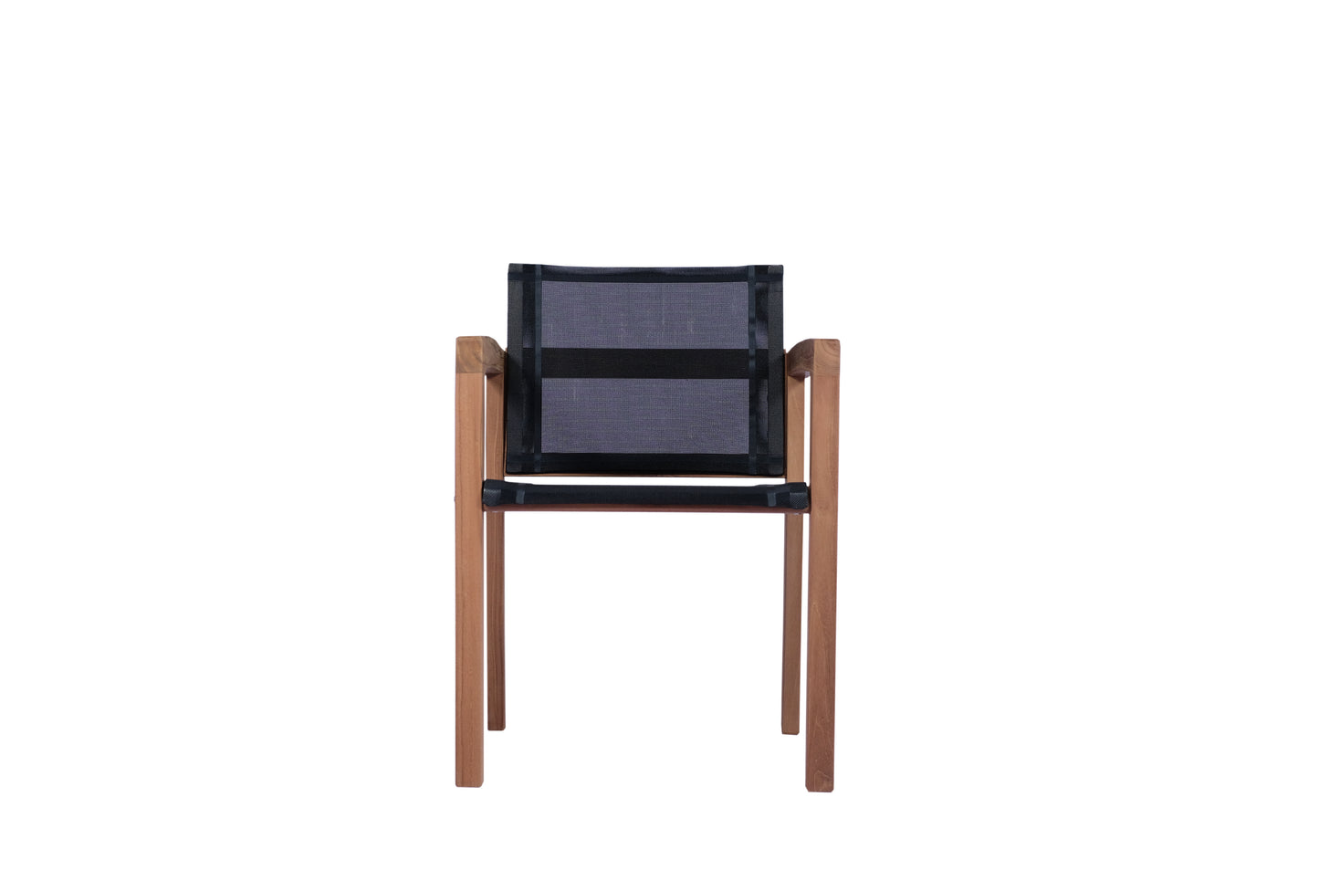 Sillón Teca con brazos Candon textilene negro
