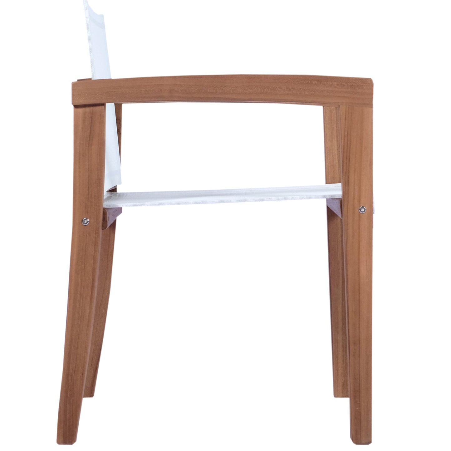 Sillón Teca con brazos Candon textilene blanco