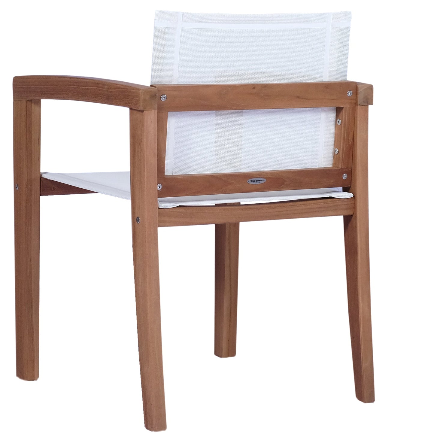 Sillón Teca con brazos Candon textilene blanco
