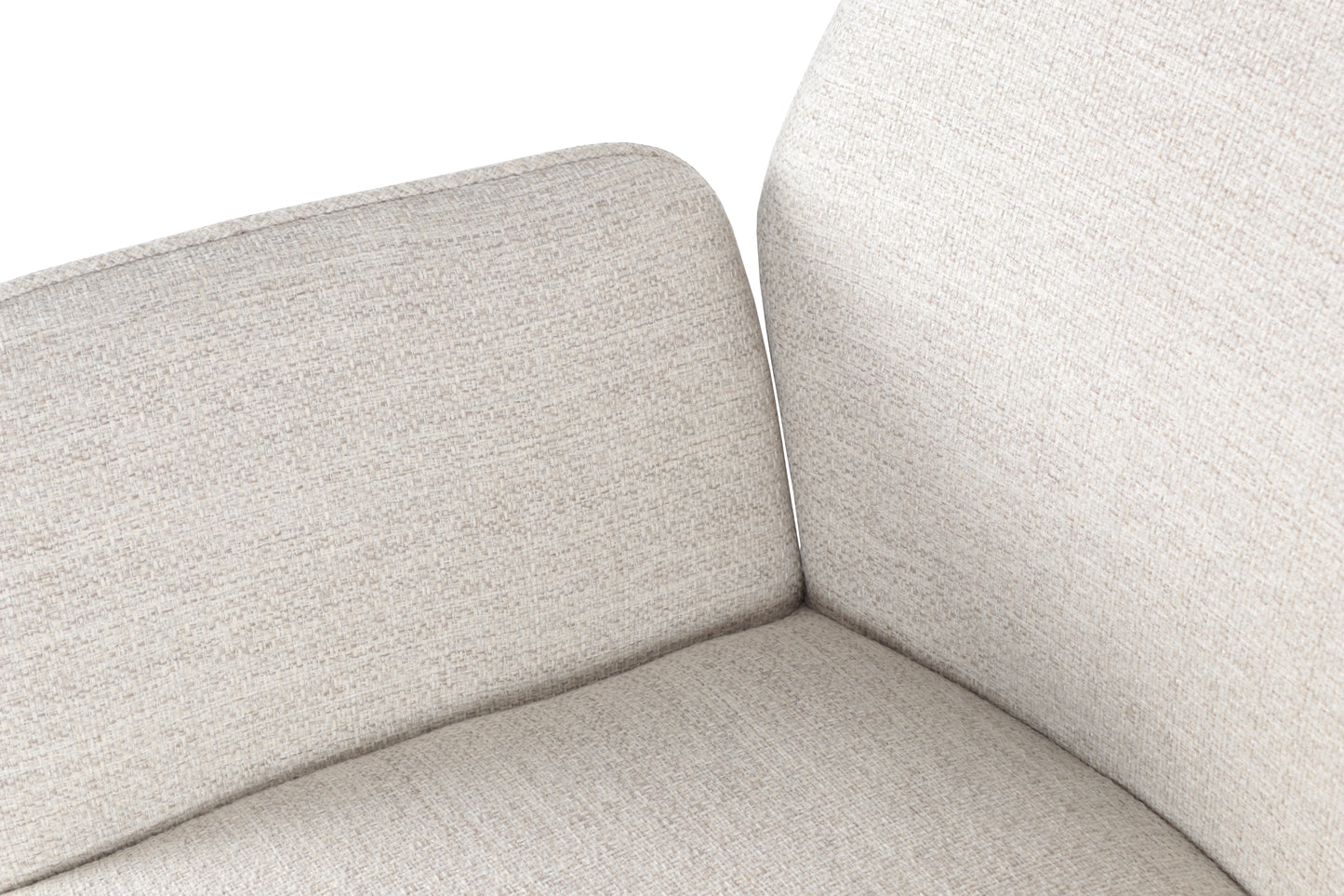 Silla de comedor giratoria Levin aluminio antracita textil beige.