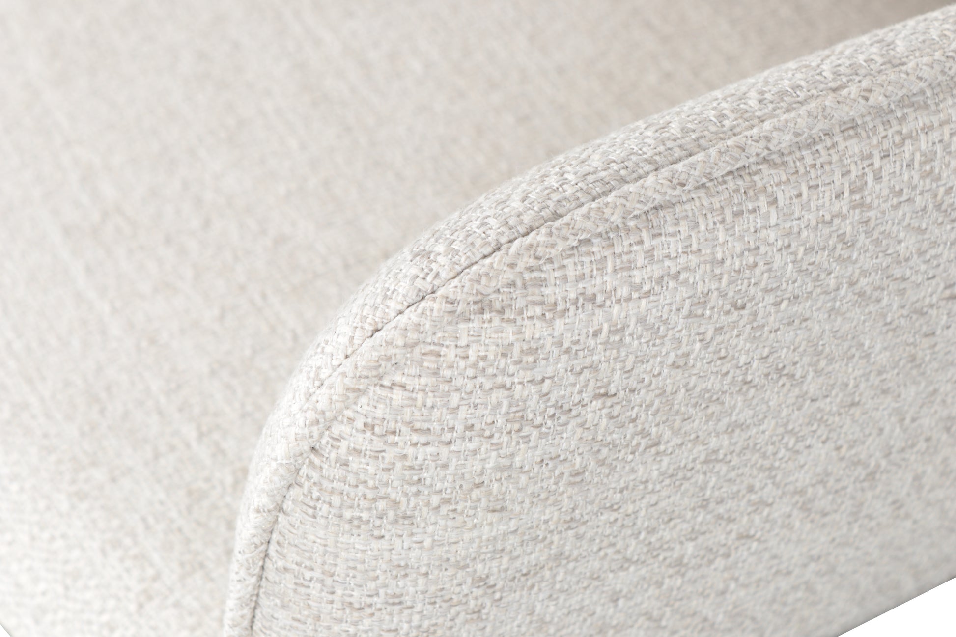 Silla de comedor giratoria Levin aluminio antracita textil beige.
