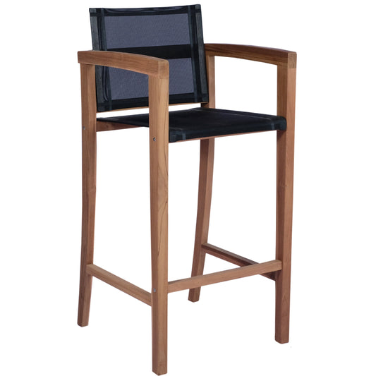 Silla Teca bar Candon textilene negro