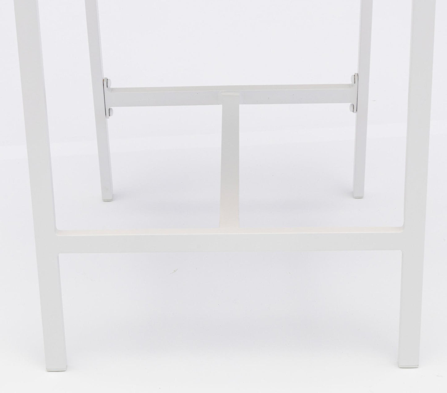 Sillón para barra de bar ORICK aluminio y textil blanco