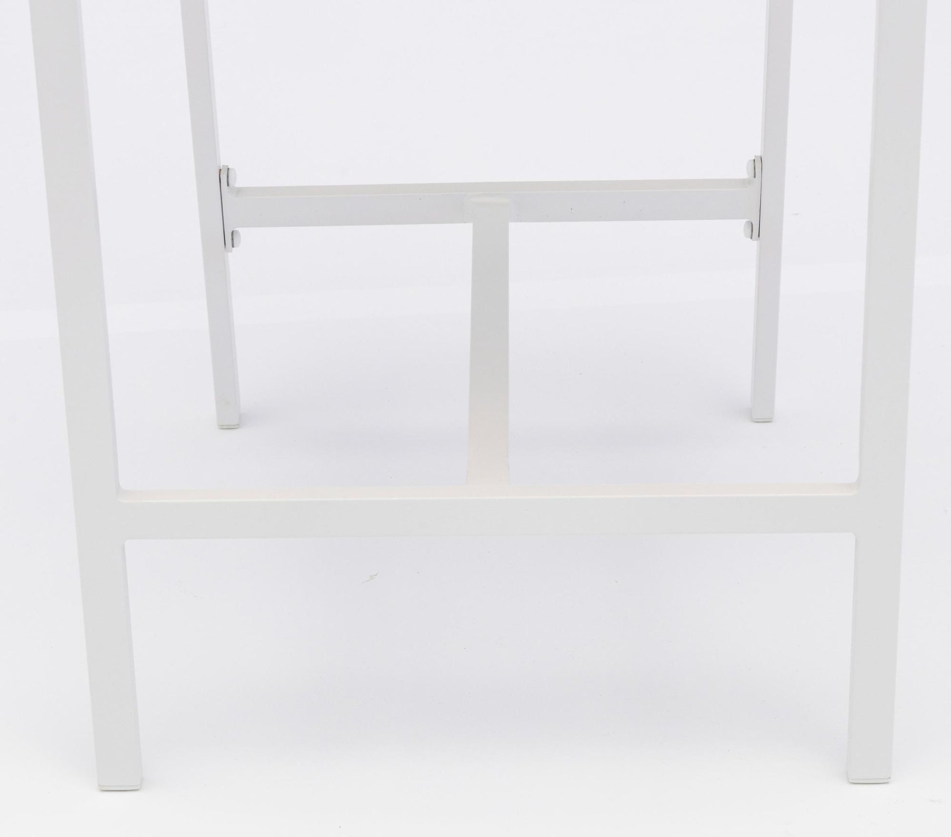 Sillón para barra de bar ORICK aluminio blanco y textilene gris