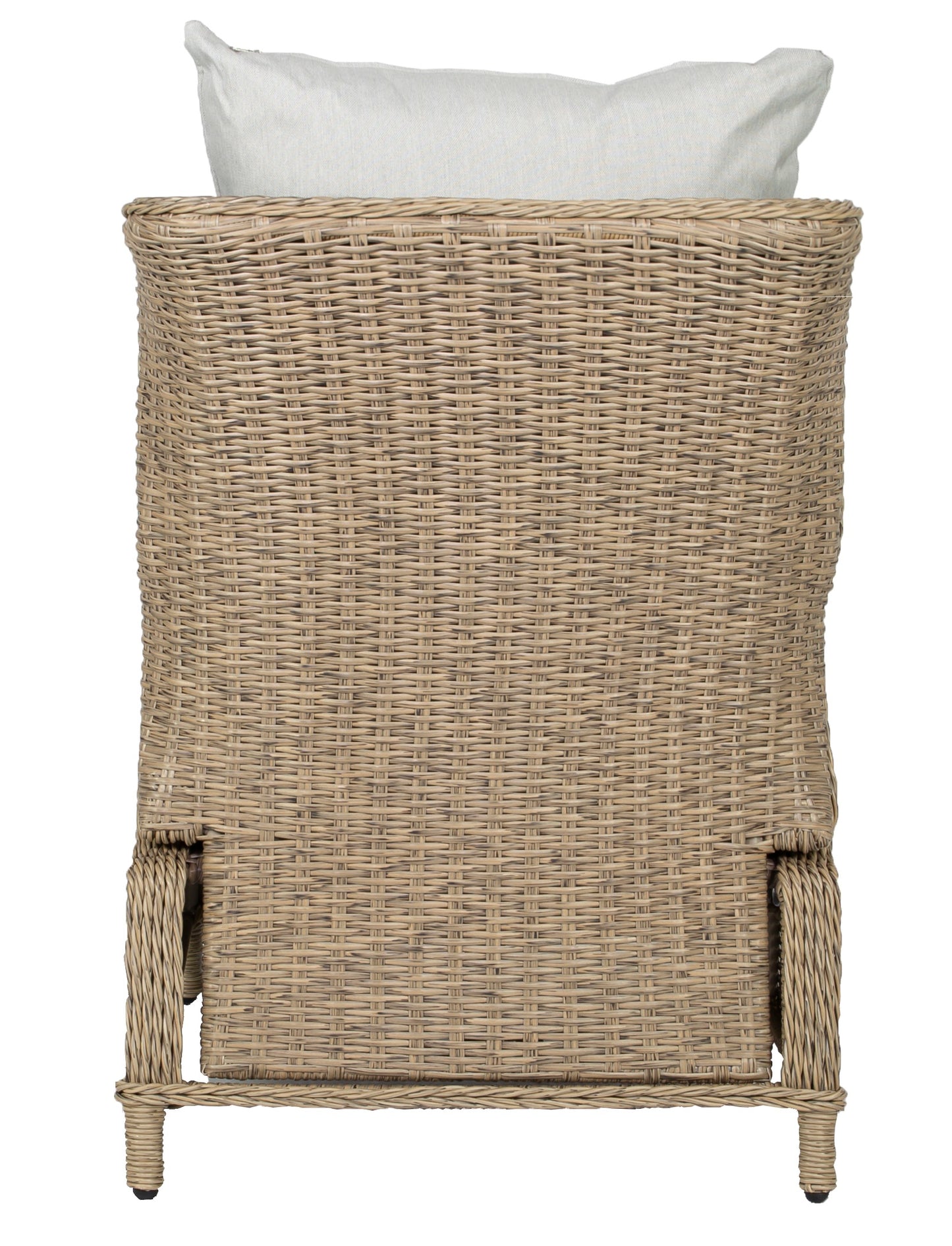 Butaca relax Oregón multiposición aluminio y ratán sintético