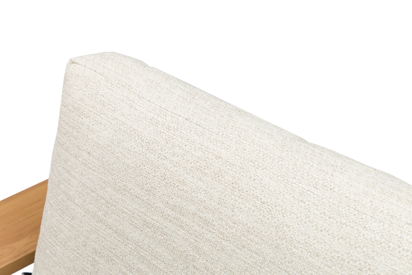 Sofá 1 plaza Java 100x85x68 cm aluminio efecto teca natural