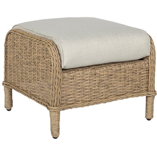 Reposapiés Oregón aluminio y ratán sintético