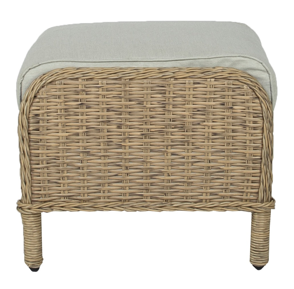 Reposapiés Oregón aluminio y ratán sintético