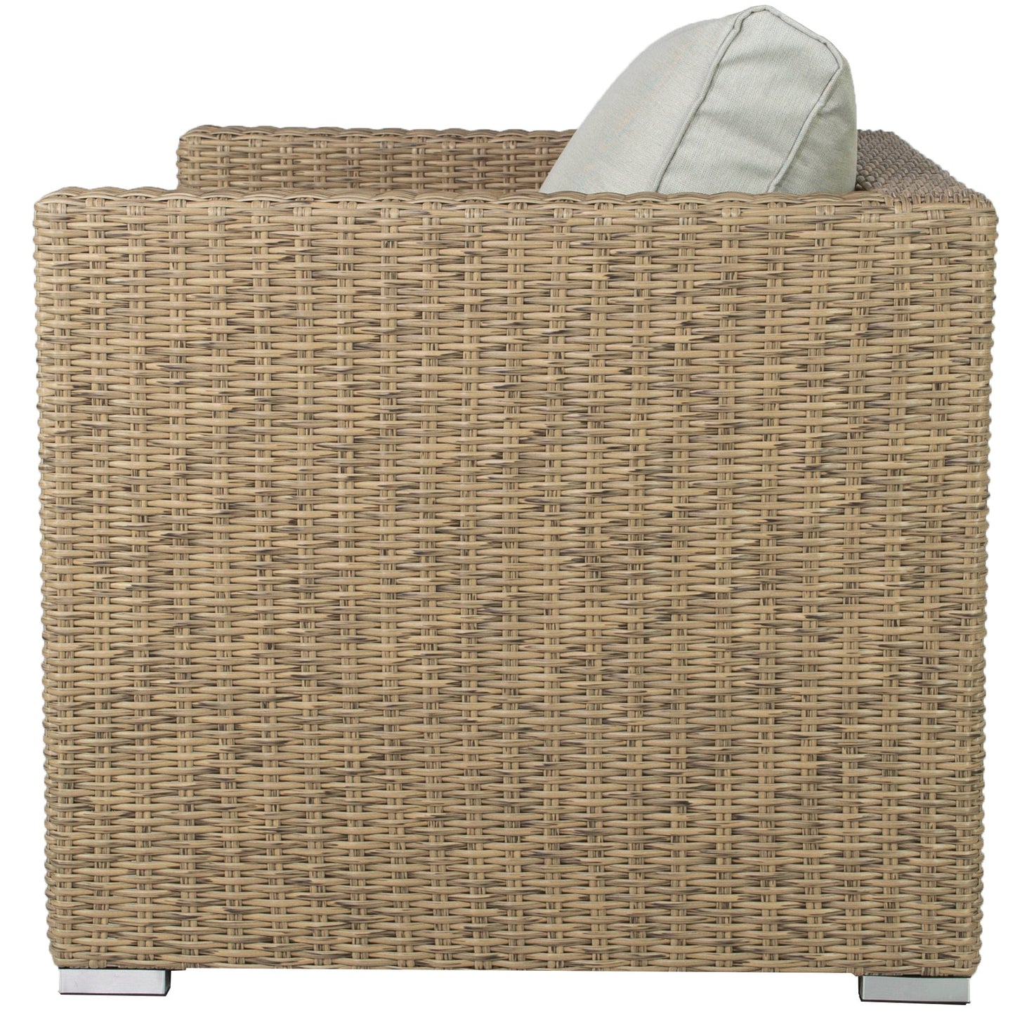 Sofá de 1 plaza California aluminio y ratán sintético