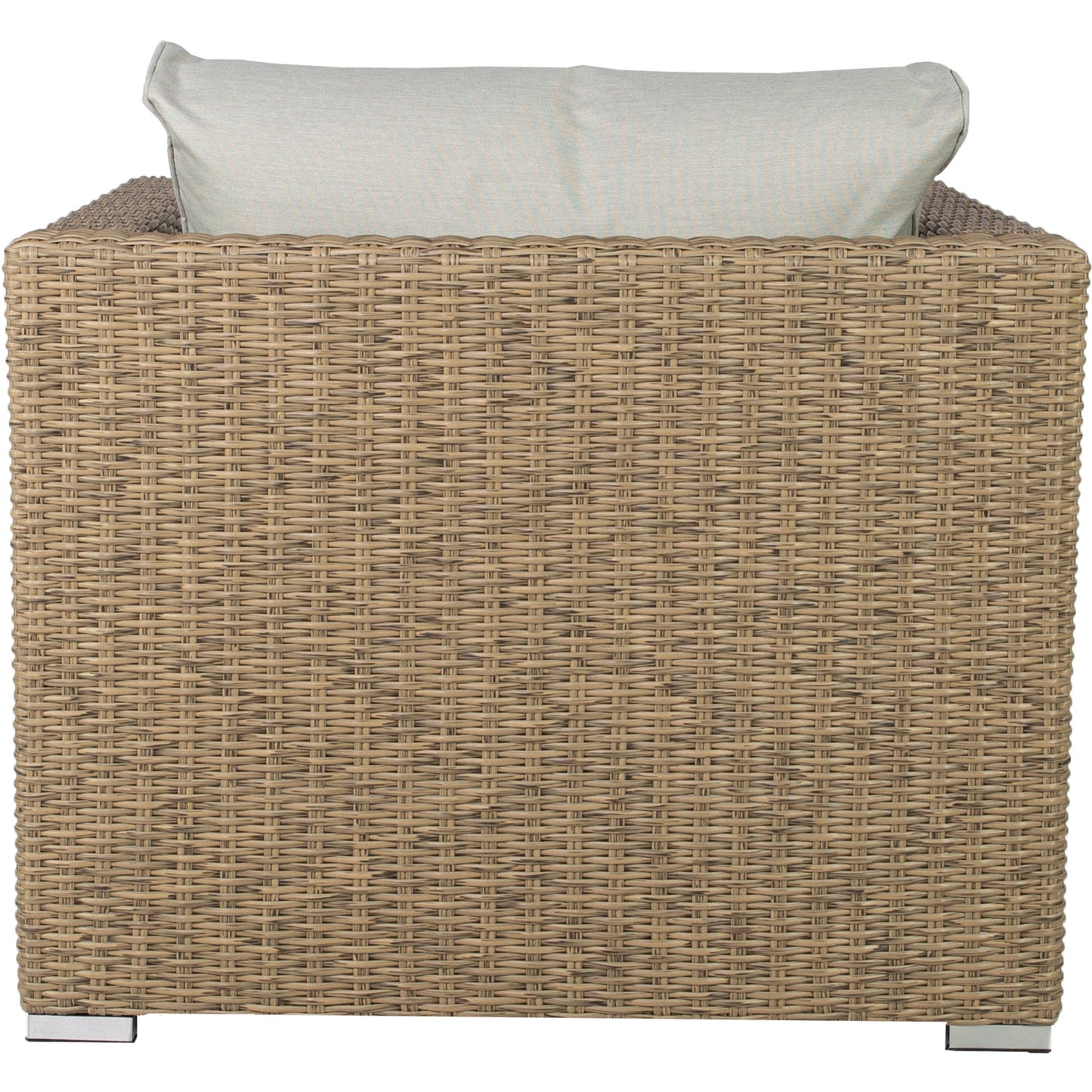 Sofá de 1 plaza California aluminio y ratán sintético