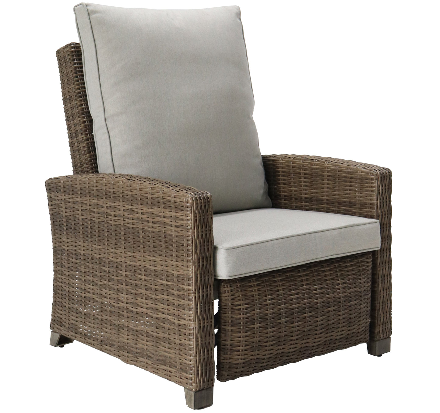 Butaca Relax Brent aluminio y rattán sintético