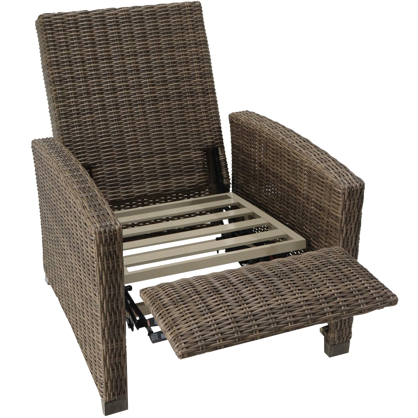 Butaca Relax Brent aluminio y rattán sintético