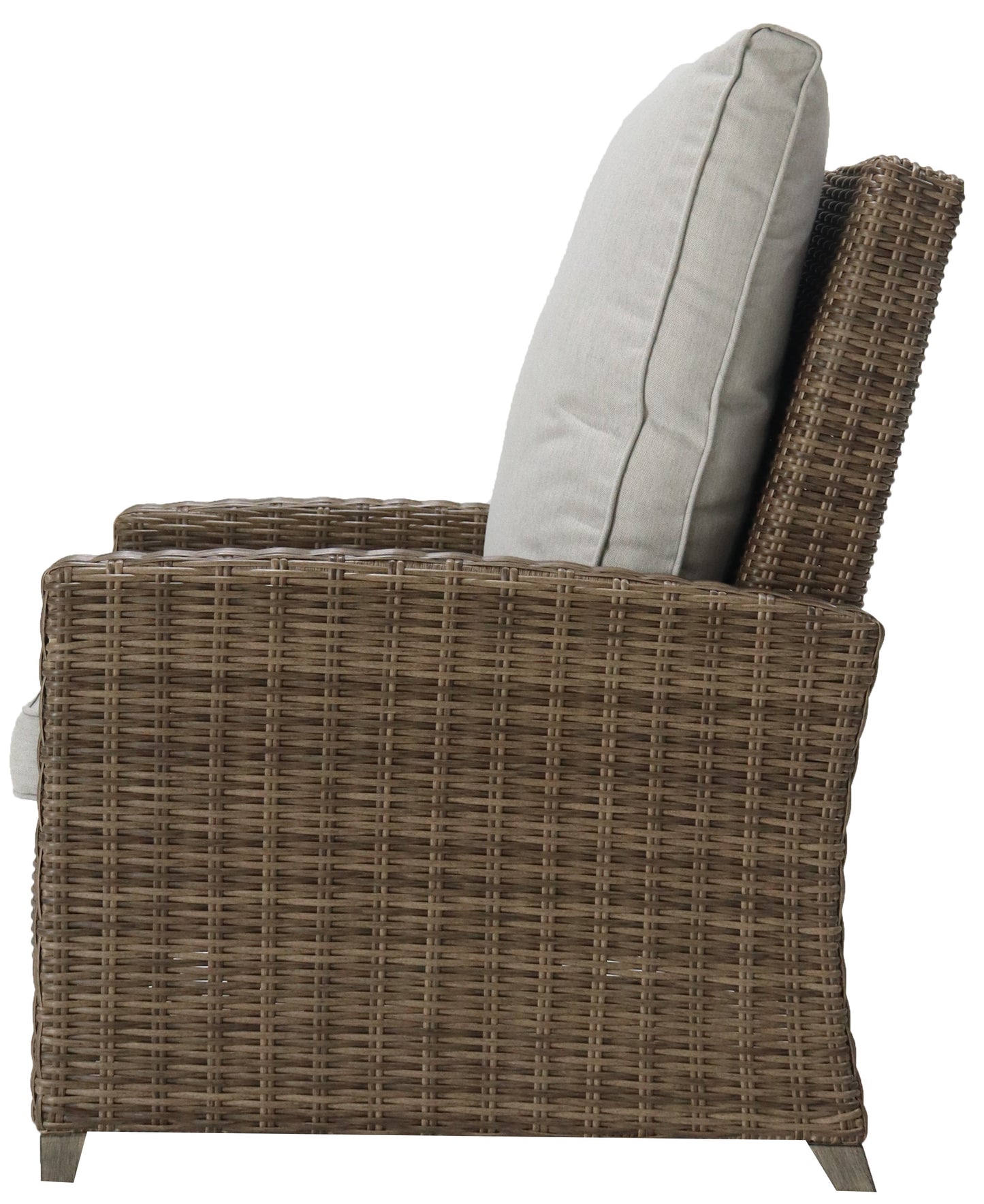 Butaca Relax Brent aluminio y rattán sintético