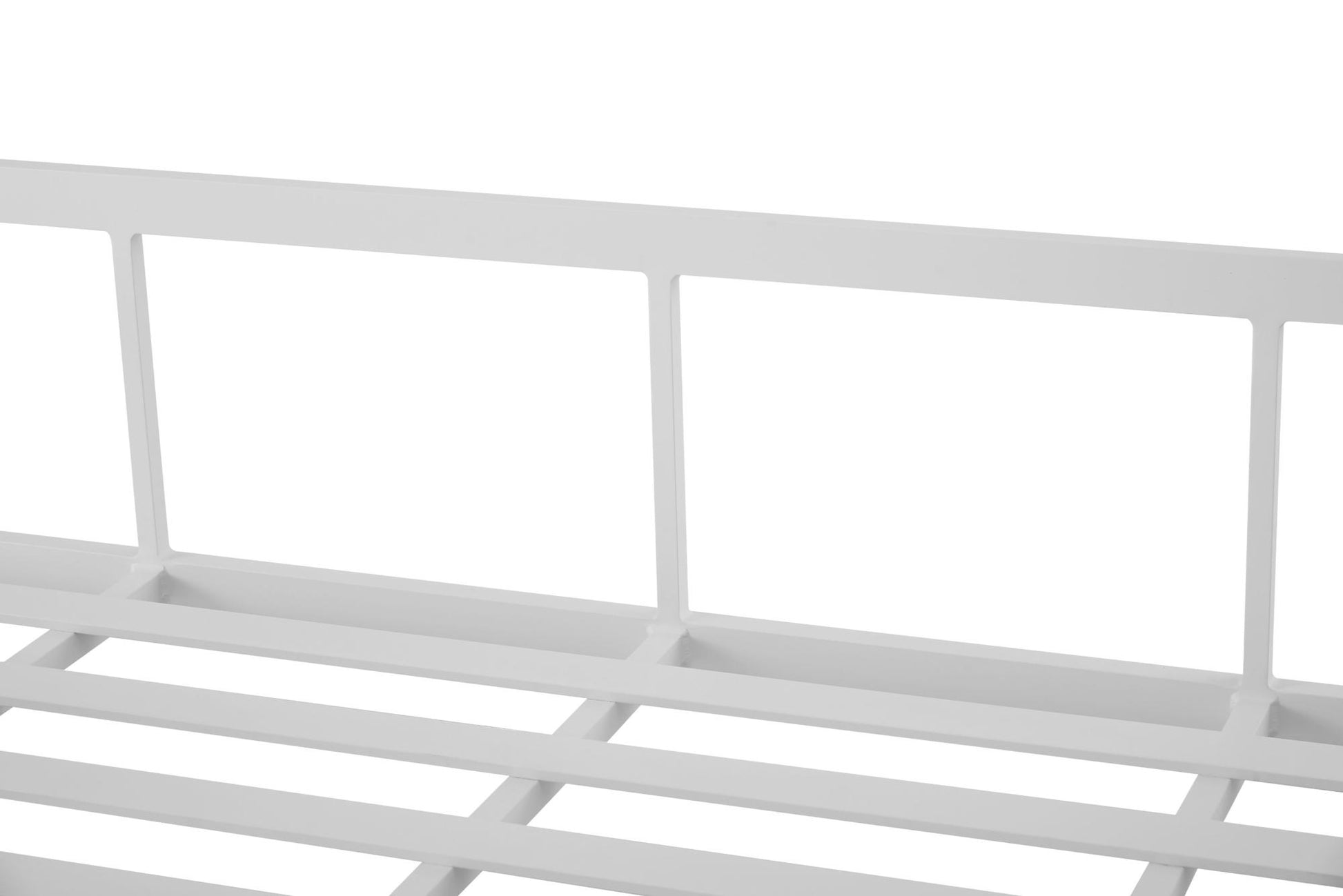 Sofá 3 plazas Niland aluminio y cojinería blanca