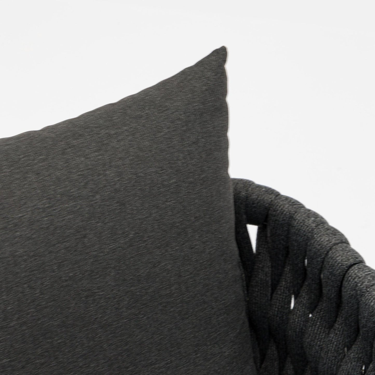 Sofá 1 plaza Anmore aluminio antracita textil antracita